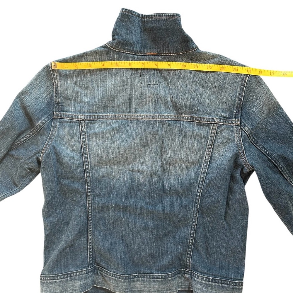 J. CREW Women’s Classic Denim Jean Jacket Light/Med. Blue Distressed Wash SIZE S - Picture 15 of 16